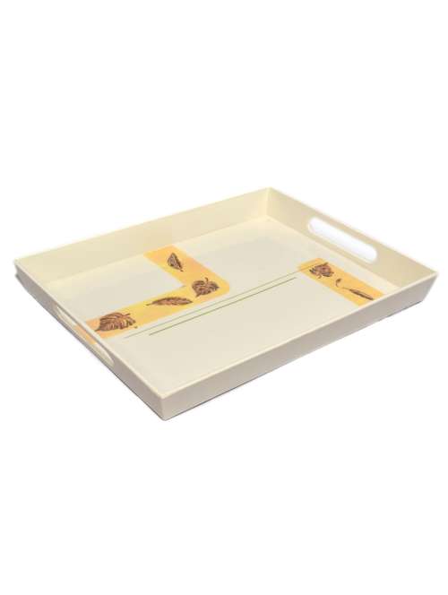 machi melamine leafy multicolor serving tray - 12087367 - Very Small Image - 1