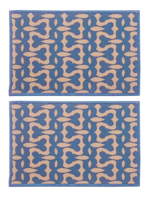 bianca set of 2 door mat with hd rubber backing - 12261309 - Very Small Image - 1