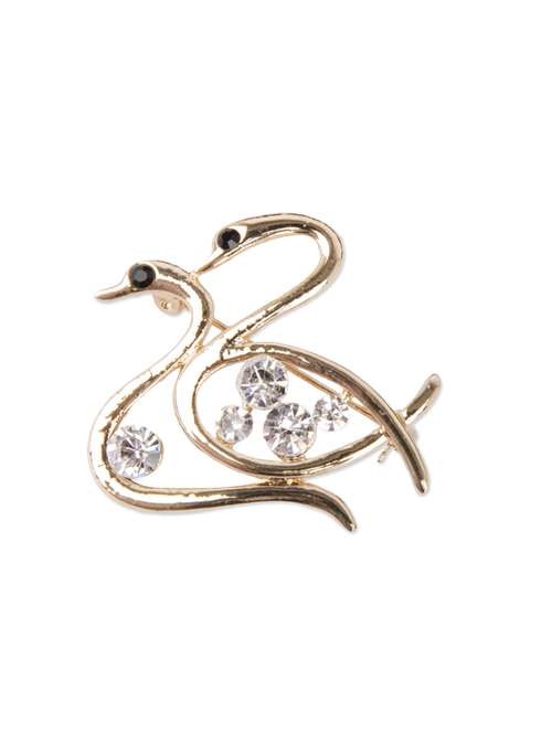 Gold embellished metal brooch - 12383448 - Very Small Image - 1