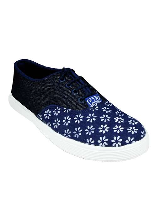blue lace-up casual shoe - 12474139 - Very Small Image - 1