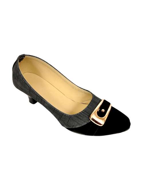 grey fabric slip on pumps - 12789364 - Very Small Image - 1