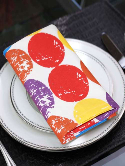 lushomes titac printed cotton 6 table napkins set (dinner napkins) - 12998015 - Very Small Image - 1