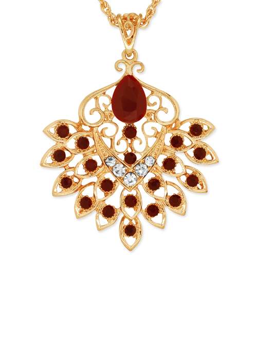 gold brass pendants and earring - 13049644 - Very Small Image - 1