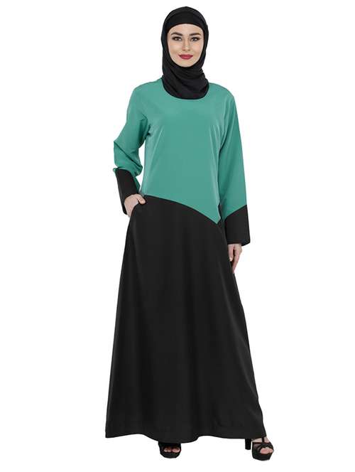 black and green abaya - 13117415 - Very Small Image - 1