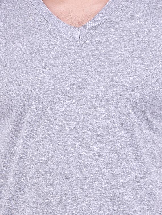 grey cotton t-shirt - 13599523 - Zoom Image - 3