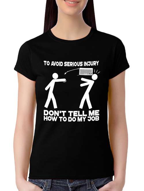 black cotton regular tshirt - 13667071 - Very Small Image - 1