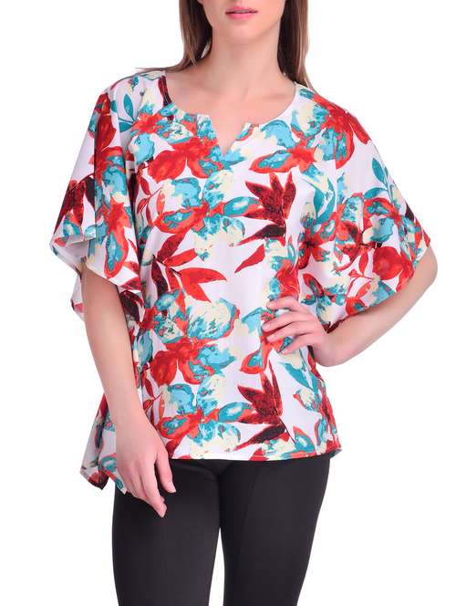 multi colored crepe kaftan - 13700143 - Very Small Image - 1