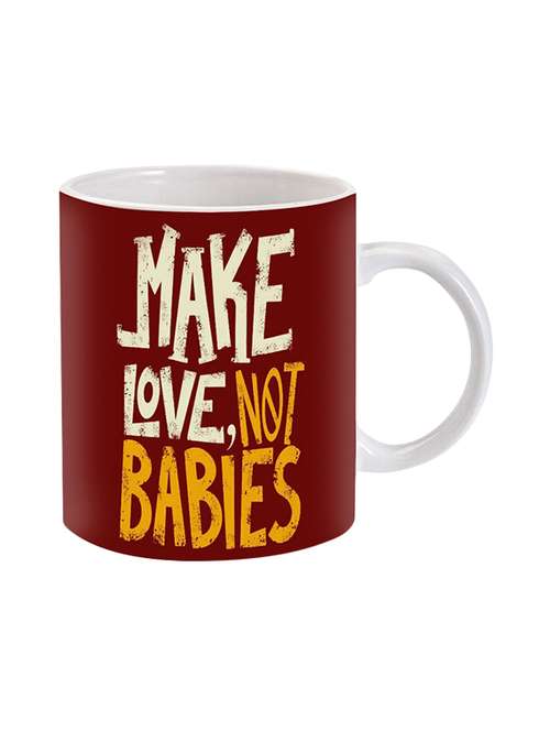mooch wale make love not babies ceramic mug - 13738261 - Very Small Image - 1