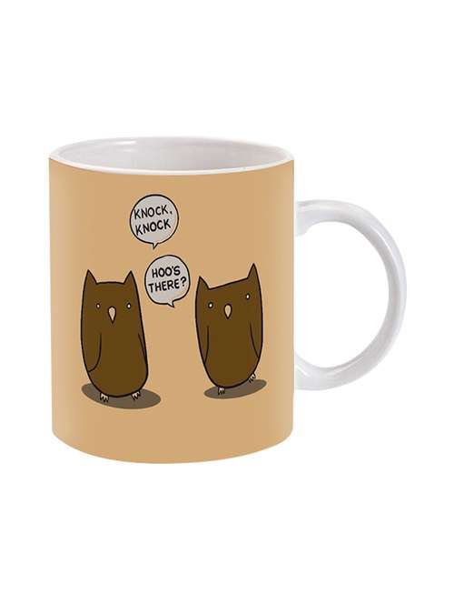 mooch wale knock knok hoo's there? ceramic mug - 13738276 - Very Small Image - 1