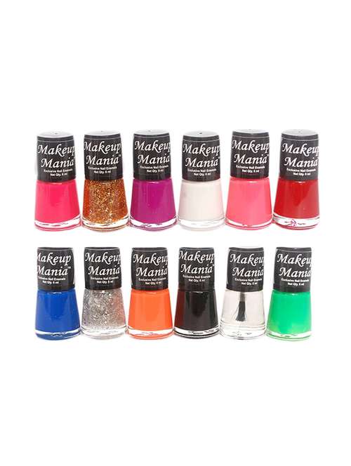 makeup mania exclusive nail polish set of 12 pcs (multicolor set # 73) - 13776748 - Very Small Image - 1