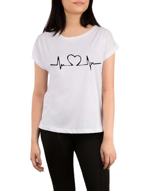 white printed regular tee - 13800703 - Very Small Image - 1