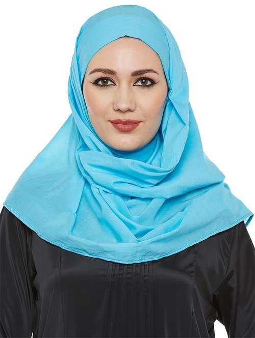 momin libas blue cotton scarf - 13847536 - Very Small Image - 1