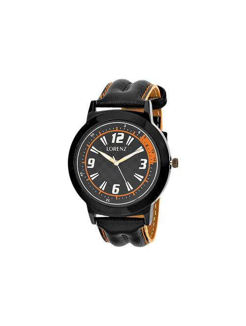 lorenz mk-1024a sporty look orange analog watch- for men - 13861495 - Very Small Image - 1