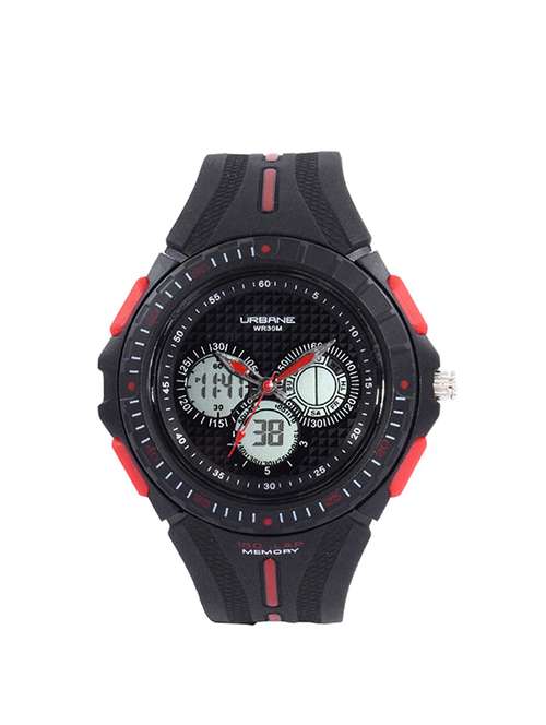 maxima black dial digital watch for men - u-35070ppan - 13911559 - Very Small Image - 1