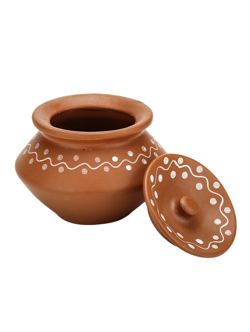 earthen ceramic handi set of 3 - 14155060 - Standard Image - 3