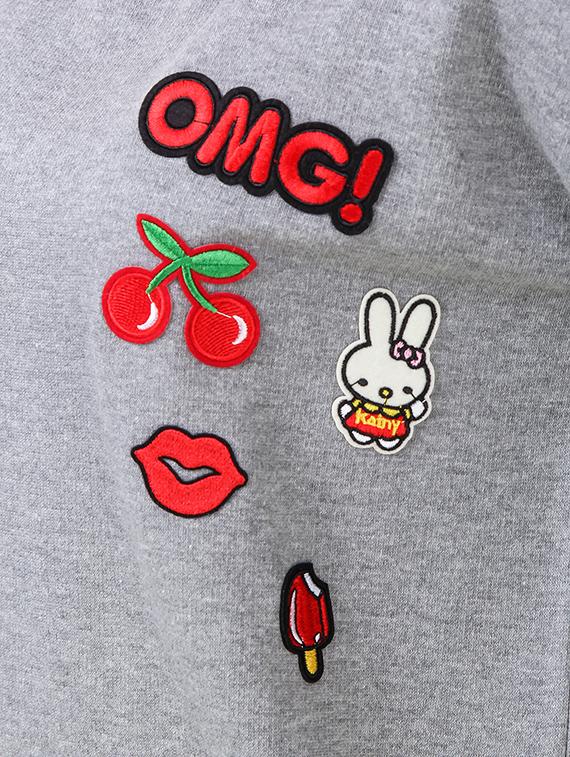 women's placement print sweatshirt - 14397953 - Standard Image - 3