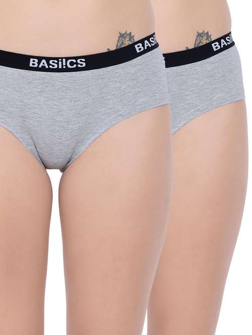 set of 2 grey bikini panty - 14572742 - Very Small Image - 1