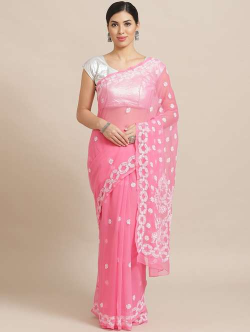 women's embroidered saree - 14587241 - Very Small Image - 1
