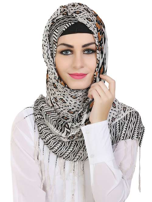 momin libas multi colored viscose stole - 14626491 - Very Small Image - 1