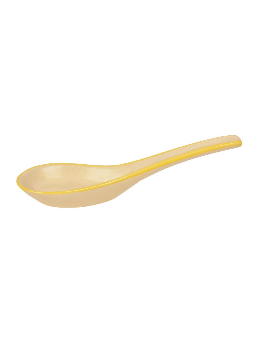 handpainted blue n yellow soup bowls with spoons - set of 2 - 14770201 - Standard Image - 4