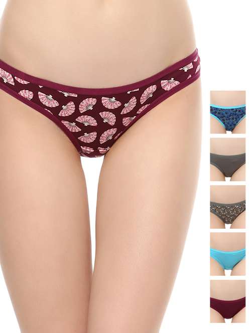 set of 6 multi colored bikini panty - 14772091 - Very Small Image - 1