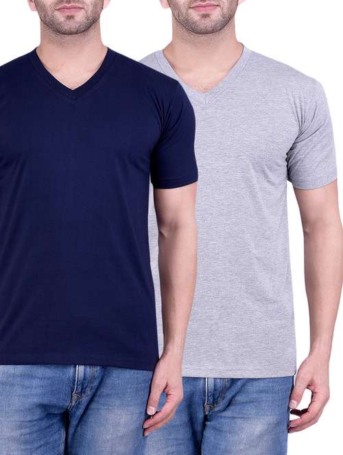 multi colored cotton combos t-shirt (set of 2) - 14870843 - Very Small Image - 1