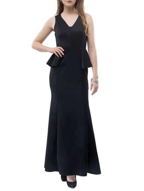 women's  solid dress - 14890925 - Very Small Image - 1