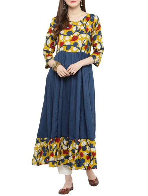 women's flared kurta - 14935778 - Very Small Image - 1