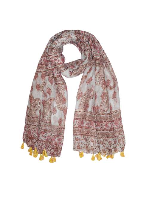 brown polyester scarf - 14962946 - Very Small Image - 1