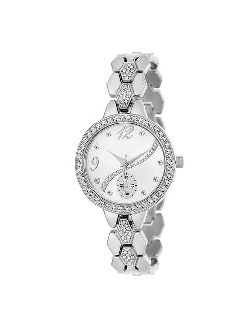 silver plated new attractive analogue watch - 15290439 - Very Small Image - 1