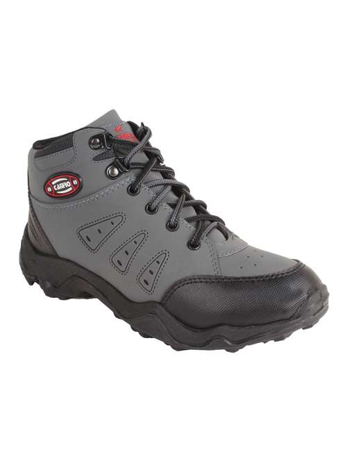 grey leatherette high ankle boots - 15359345 - Very Small Image - 1