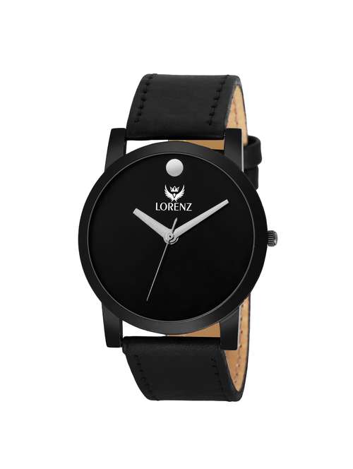 lorenz slim edition black dial men's analog watch- mk-1096a - 15420324 - Very Small Image - 1