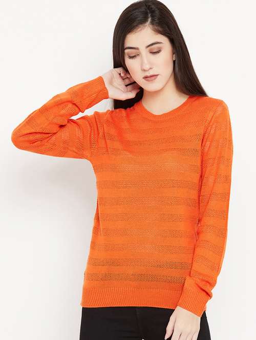 pointelle knit woolen pullover - 15486642 - Very Small Image - 1