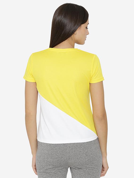women's color block v neck t-shirt - 15518049 - Standard Image - 2