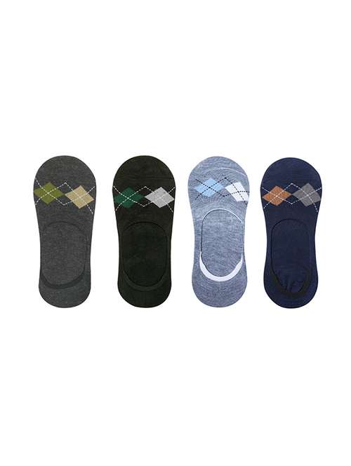 men pack of 4 solid no show sock - 15634832 - Very Small Image - 1