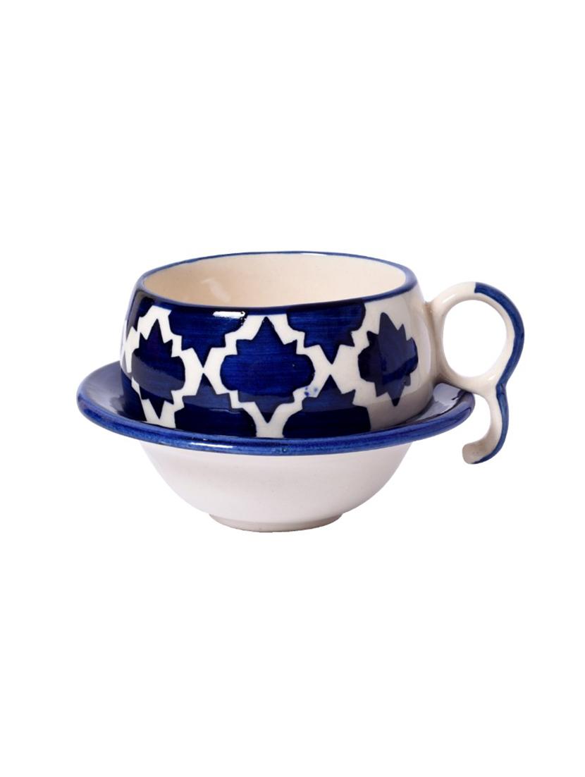unravel india ceramic cup saucer(set of 6) - 15678680 - Standard Image - 3