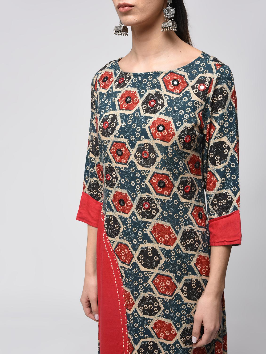 women's a-line kurta - 15858448 - Zoom Image - 3