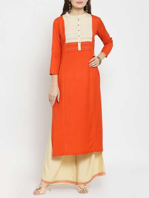 women's straight kurta - 15861434 - Very Small Image - 1