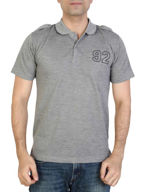 men polo neck solids t-shirt - 15893882 - Very Small Image - 1