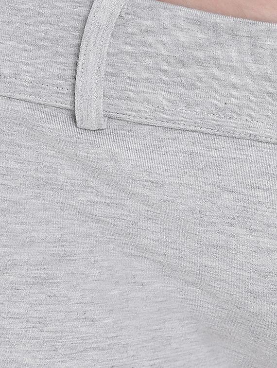 grey melange cotton spandex trunks - 15921795 - Zoom Image - 3