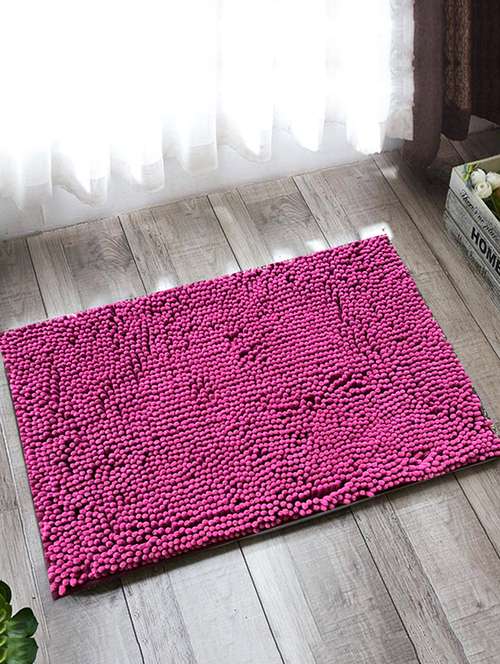 lushomes chenille rasberry rose thick and fluffy 2200 gsm bathmat - 15940609 - Very Small Image - 1