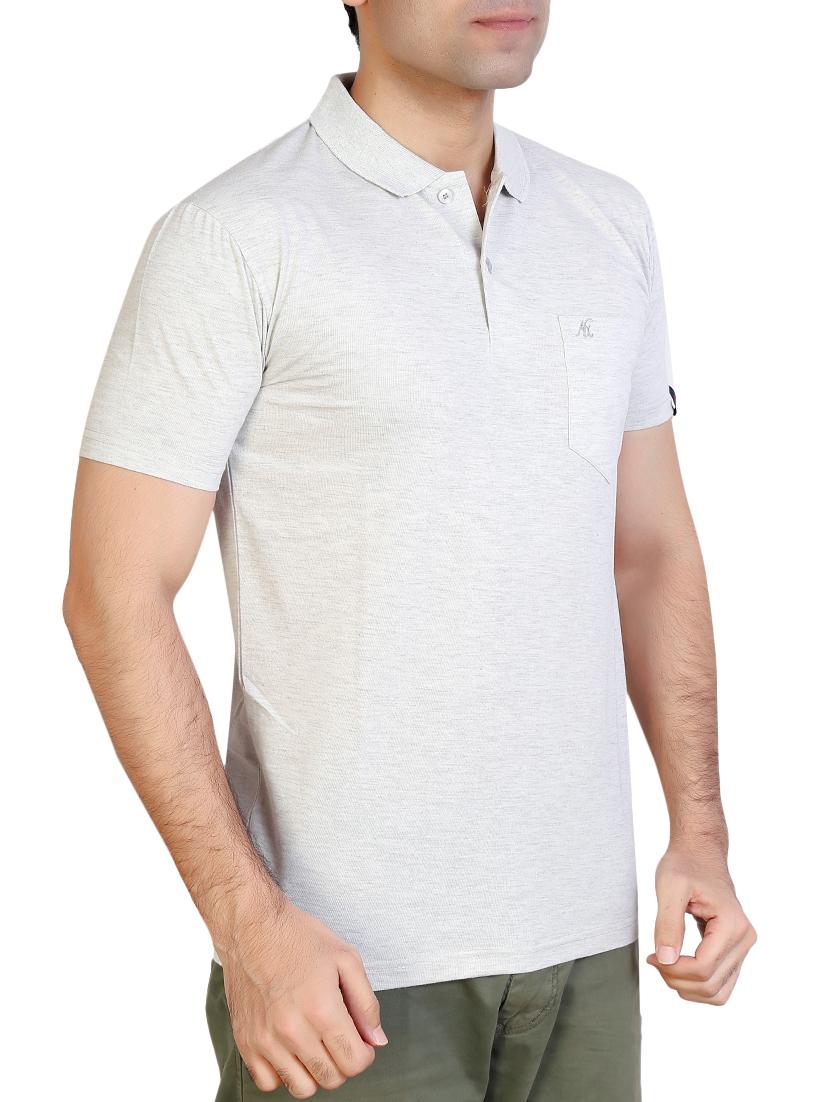 grey solid tshirt - 15942192 - Zoom Image - 1