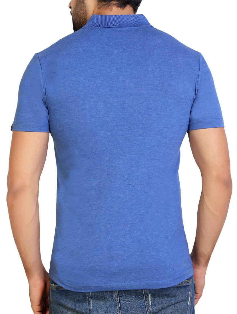 blue solid pocket tshirt - 15942198 - Zoom Image - 2