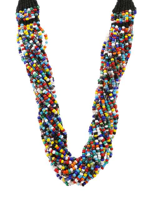  women ethnic daily wear designer beaded necklace - 16053592 - Very Small Image - 1