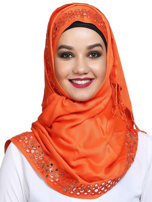 solid plain dupatta - 16101111 - Very Small Image - 1