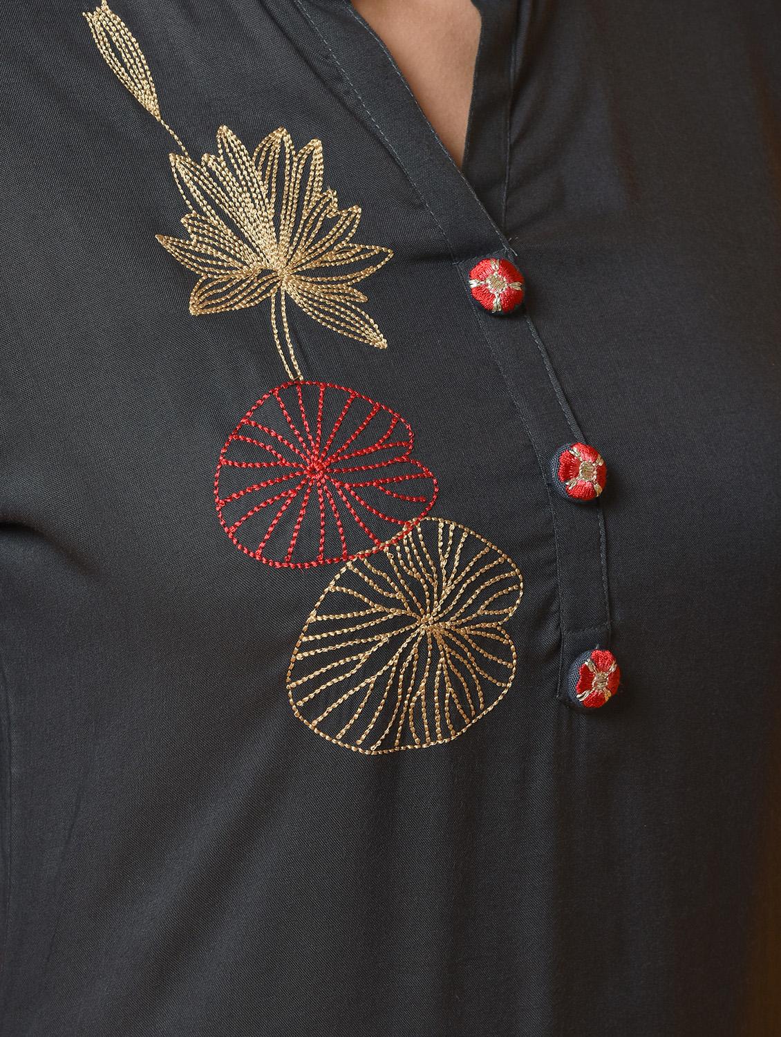 women's straight kurta - 16124507 - Standard Image - 5
