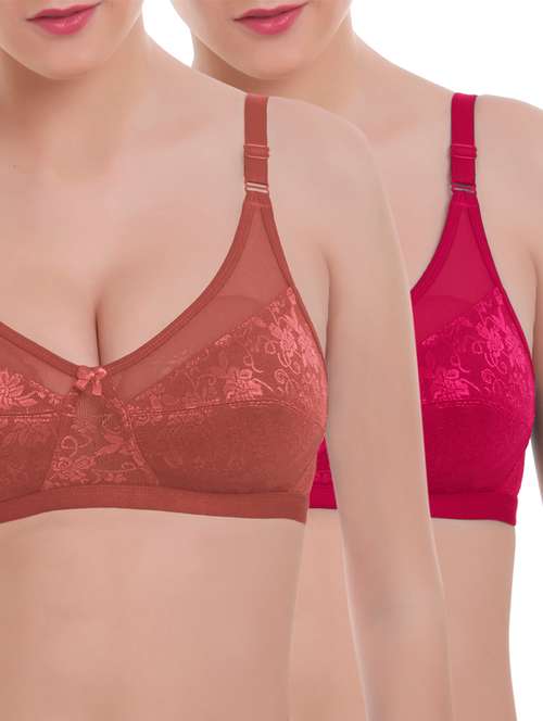 set of 2 bow detailed padded bra - 16184449 - Very Small Image - 1