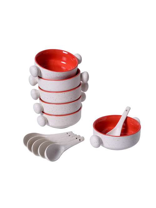 unravel india stoneware soup bowl with round handles(set of 6) - 16252200 - Very Small Image - 1