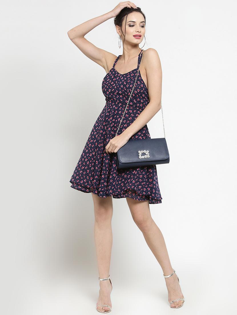 women's fit & flare floral dress - 16287113 - Zoom Image - 3
