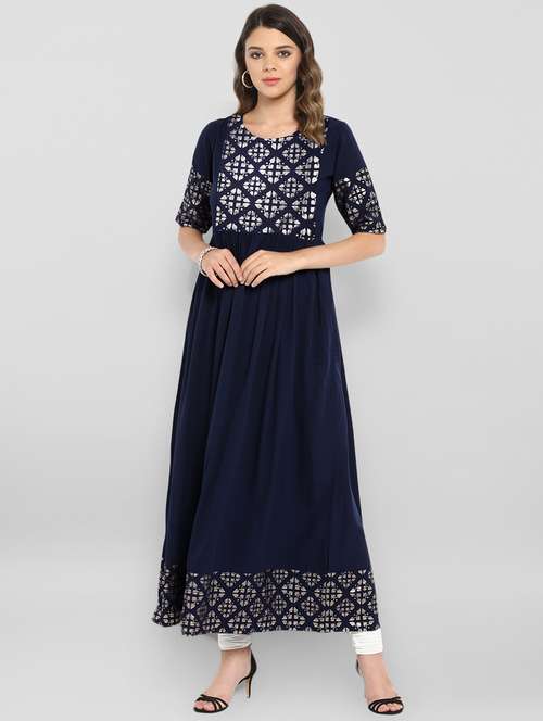 women's flared kurta - 16357239 - Very Small Image - 1